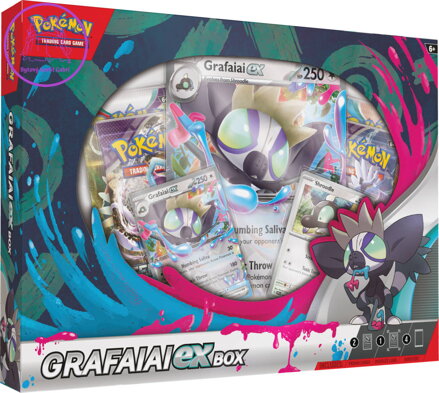 ADC Hra Pokémon TCG: Grafaiai ex Box set 4x booster s promo kartami