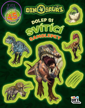 JIRI MODELS Dolep si svítící samolepky Dinosauři