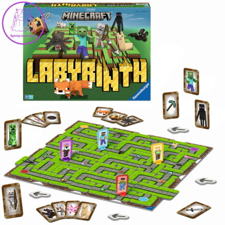 RAVENSBURGER HRA Labyrinth Minecraft *SPOLEČENSKÉ HRY*