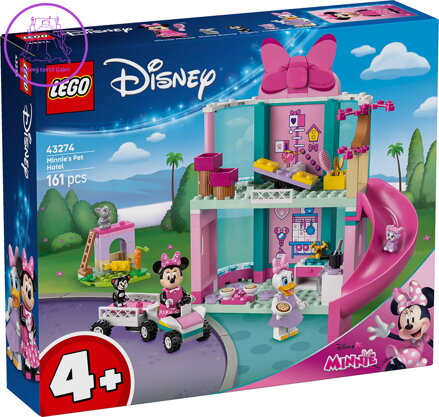 LEGO DISNEY Minnie a hotel pro domácí mazlíčky 43274 STAVEBNICE