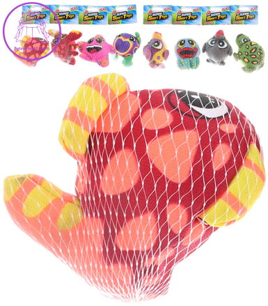 Bomba vodní zvířátko soft balonek textilní 8 druhů v síťce