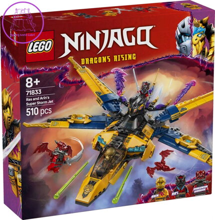 LEGO NINJAGO Ras, Arin a superbouřkové letadlo 71833 STAVEBNICE