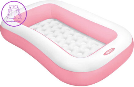 INTEX Bazén baby obdélníkový nafukovací 166x100cm růžový 58423