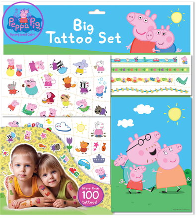 JIRI MODELS Velký set sešit s tetováním Peppa Pig