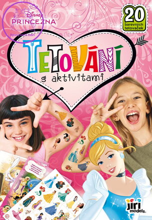 JIRI MODELS Tetování s aktivitami Disney Princezny 20 tetovaček