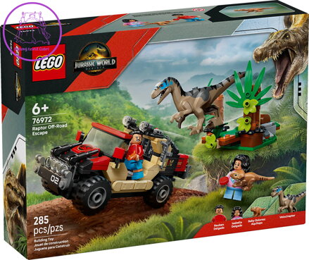 LEGO JURASSIC WORLD Únik před raptorem 76972 STAVEBNICE