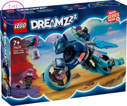 LEGO DREAMZZZ Zoey a její kočičí motorka 71479 STAVEBNICE