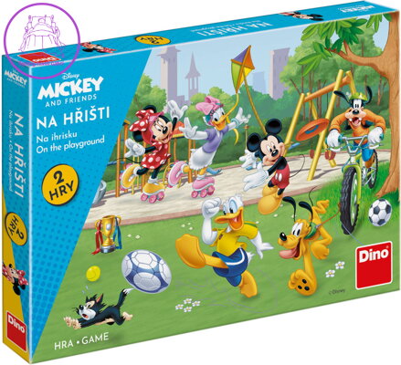 DINO Hra Mickey Mouse a kamarádi na hřišti 2v1 *SPOLEČENSKÉ HRY*