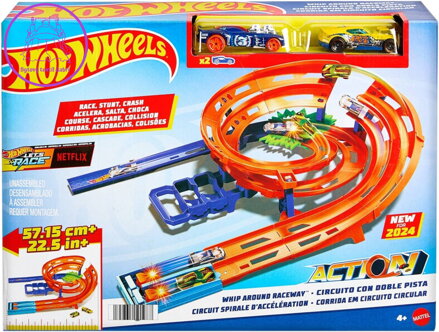 MATTEL HOT WHEELS Akční dráha s extra zatáčkou herní set se 2 autíčky
