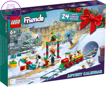 LEGO FRIENDS Adventní kalendář 2023 rozkládací s herní plochou 41758