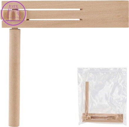 DŘEVO Řehtačka natur přírodní 13cm v sáčku *DŘEVĚNÉ HRAČKY*