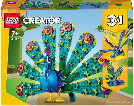 LEGO CREATOR Exotický páv 3v1 STAVEBNICE 31157
