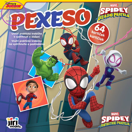 JIRI MODELS Pexeso v sešitu Spidey s krabičkou a omalovánkou