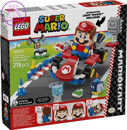 LEGO SUPER MARIO Mario a Standard Kart 72043 STAVEBNICE LEGO SUPER MARIO Mario a Standard Kart 72043 STAVEBNICE