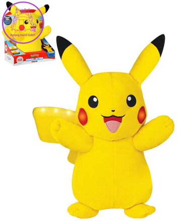 PLYŠ Pikachu interaktivní III Pokémon s funkcemi na baterie Světlo Zvuk