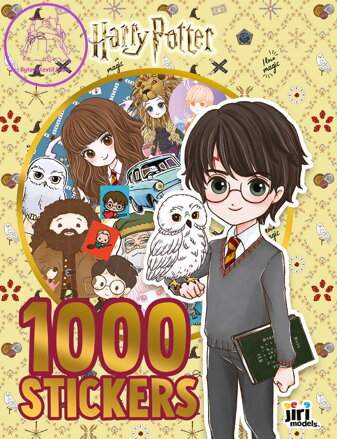 JIRI MODELS 1000 samolepek v sešitu Harry Potter