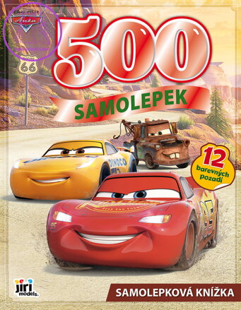 JIRI MODELS Velká samolepková knížka 500 samolepek Auta (Cars)