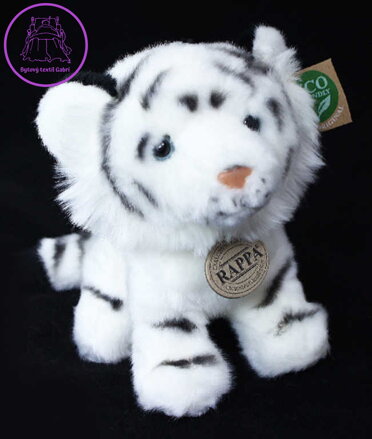 PLYŠ Tygr bílý sedící 18cm Eco-Friendly *PLYŠOVÉ HRAČKY*