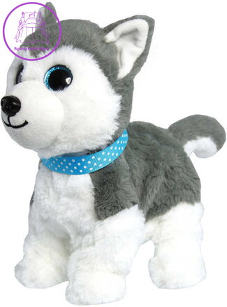 EP Line PLYŠ Hafící II Pejsek interaktivní Maxík Husky 13 povelů na baterie Zvuk