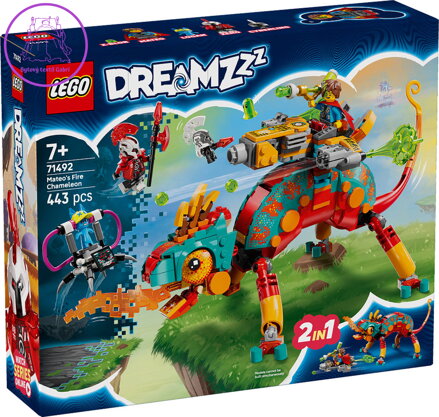 LEGO DREAMZZZ Mateo a jeho ohnivý chameleon 2v1 71492 STAVEBNICE LEGO DREAMZZZ Mateo a jeho ohnivý chameleon 2v1 71492 STAVEBNICE