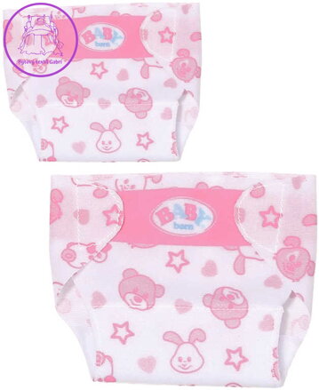 ZAPF BABY BORN Plenky pro panenku miminko set 2ks