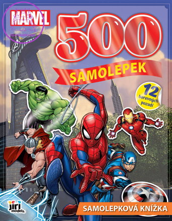 JIRI MODELS Velká samolepková knížka 500 samolepek Marvel