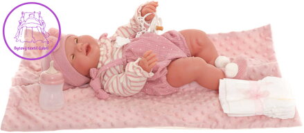 ANTONIO JUAN Panenka miminko čůrající Mia 42cm realistické provedení plast
