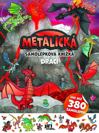JIRI MODELS Metalická samolepková knížka Draci