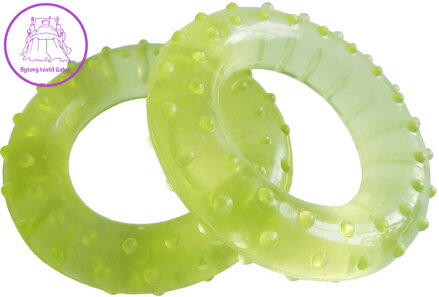 ACRA Masážní kroužky 7cm posilovač prstů s výstupky set 2ks