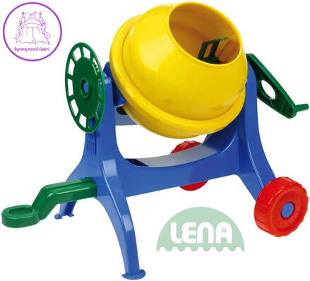 LENA Dětská plastová mechanická míchačka na maltu