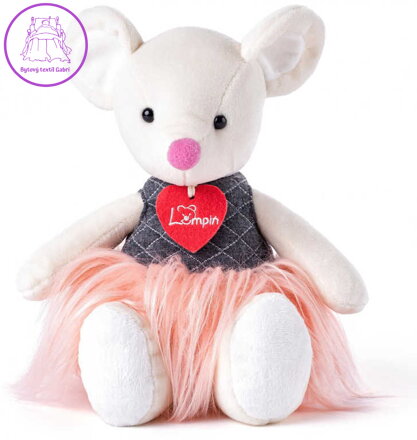 LUMPIN PLYŠ Myška Aimi 28cm v sukýnce *PLYŠOVÉ HRAČKY*