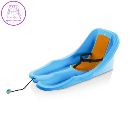 Boby Baby RIDER s opěrkou a popruhy pro miminko Modré plast