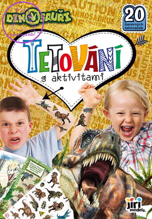 JIRI MODELS Tetování s aktivitami Dinosauři 20 tetovaček