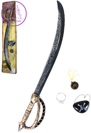 KARNEVAL Šavle pirátská set s doplňky *KARNEVALOVÝ DOPLNĚK*
