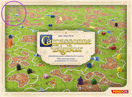 MINDOK HRA Základní + 11 rozšíření Carcassonne Big Box 2017 *SPOLEČENSKÉ HRY*