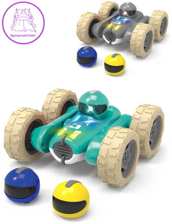 RC Auto trikové oboustranné 1:24 na vysílačku na baterie Světlo Zvuk 3 barvy