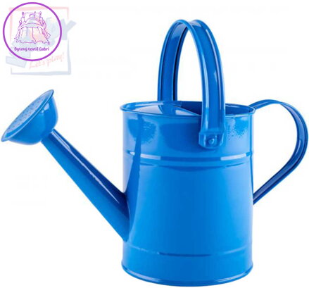 WOODY Konev dětská kropící modrá 29cm plechová 1,5 l s kropítkem