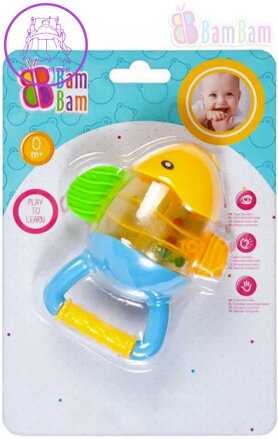 BAM BAM Baby chrastítko RYBKA kousátko pro miminko