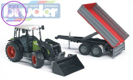 BRUDER 02112 (2112) Traktor CLAAS Nectis + čelní nakladač + sklápěcí vůz