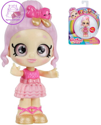 KINDI KIDS Minis Panenka mini Pirquetta 9cm kývá hlavou velké oči