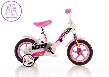 ACRA Kolo DINO BIKES 10" růžové holčičí