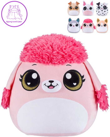 PLYŠ Coco Squishies zvířátko pes mačkací 6 druhů *PLYŠOVÉ HRAČKY*