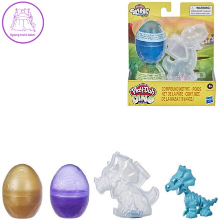 HASBRO PLAY-DOH Dinosauří vejce 2ks set se slizem a figurkou 2 druhy