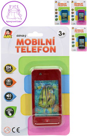 Telefon dětský 11cm chytrý mobil smartphone na baterie 4 barvy AJ Zvuk