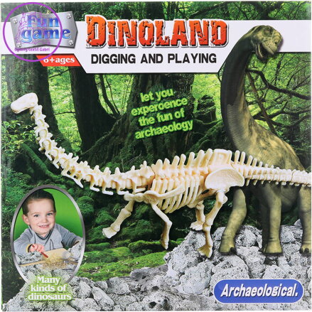 Tesání dino vykopávky Brontosaurus malý archeolog vědecký set s nástroji
