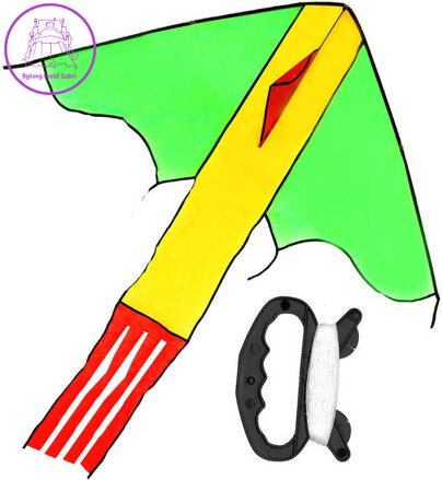 Drak létající barevný 118x98 cm nylon