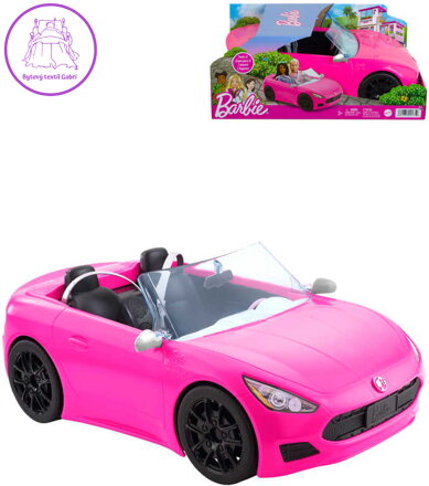 MATTEL BRB Auto růžový kabriolet pro panenku Barbie plast