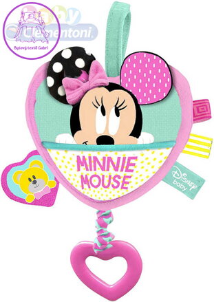CLEMENTONI Baby chrastítko hudební skříňka natahovací Minnie Mouse