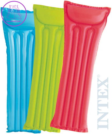 INTEX Lehátko NAFUKOVACÍ 183  x  69 cm MATRACE do vody 3 barvy