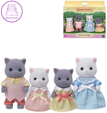 Sylvanian Families rodina perských koček set 4 figurky v krabici